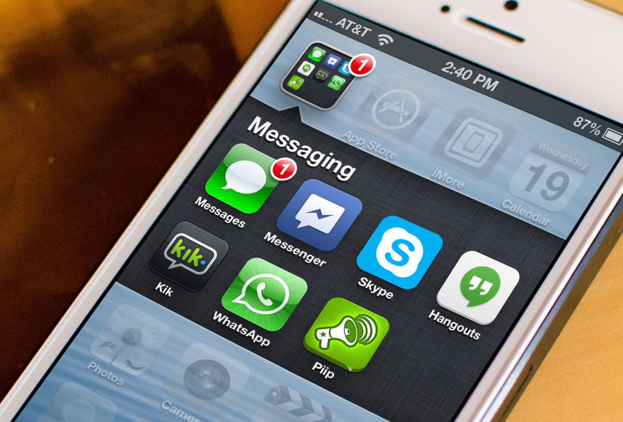 messenger sms iphone